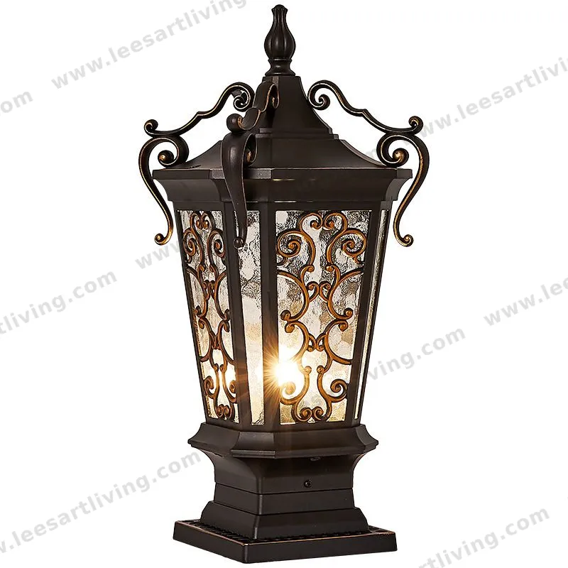 ZTD-152 European Classical High-grade Waterproof Outdoor Decorative Pillar Light,Fence Post Lamp Wall Gate for Garden Courtyard 