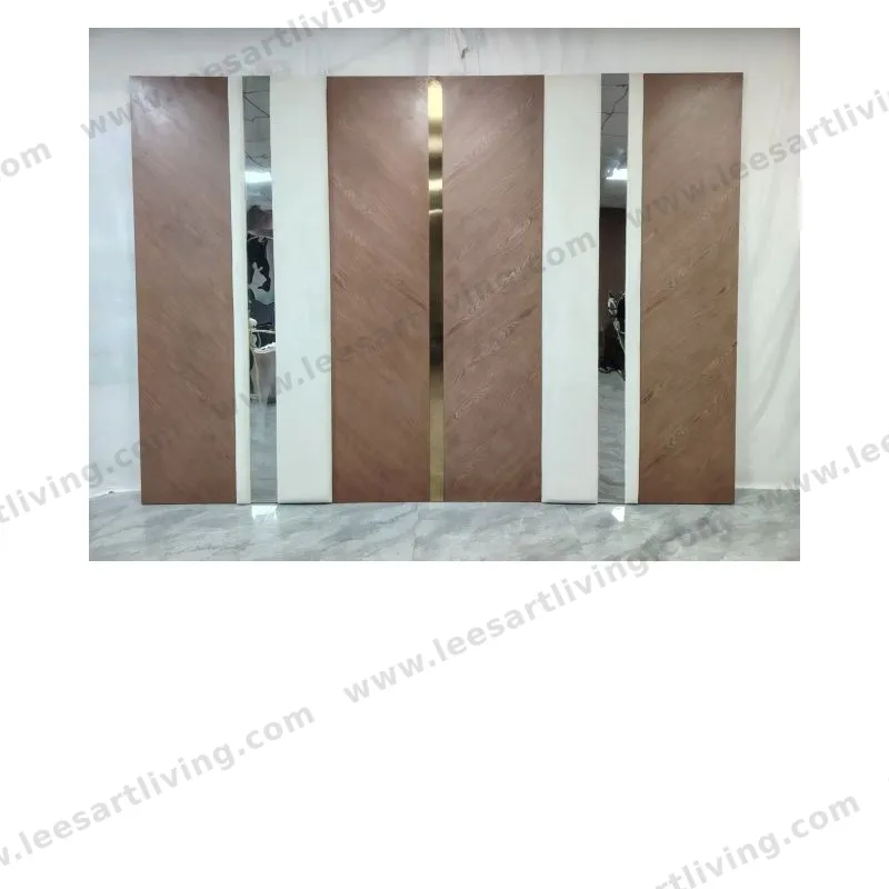 # 07765-2   Luxury Bedroom Set Upholstered Soft Wall Panel Background Interior Decoration Custom High Big Headboard Villa Bed